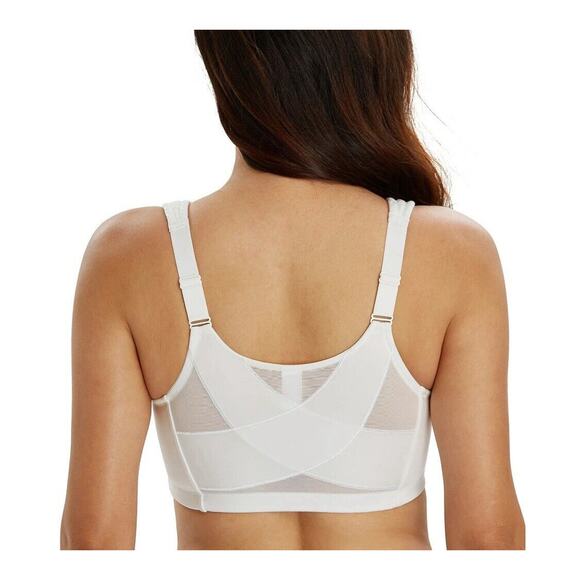 Women's Front Closure Posture Bra Wireless Back Full Coverage Bra 38B - Picture 3 of 7